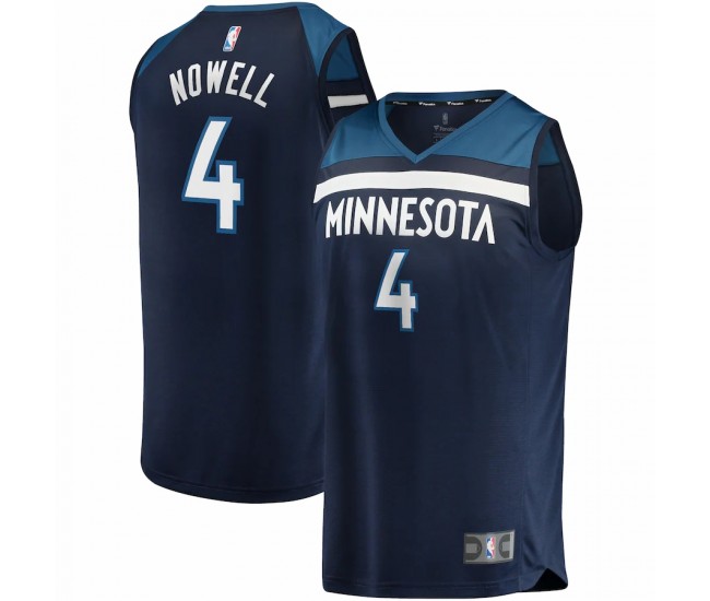 Minnesota Timberwolves Jaylen Nowell Men's Fanatics Branded Navy 2021/22 Fast Break Replica Jersey - Icon Edition