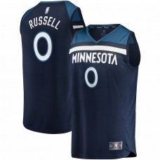 Minnesota Timberwolves D'Angelo Russell Men's Fanatics Branded Navy 2021/22 Fast Break Replica Jersey - Icon Edition