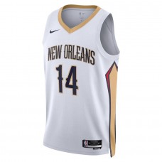 Orleans Pelicans Ingram Nike 2023 Men Swingman Association Edition Jersey White