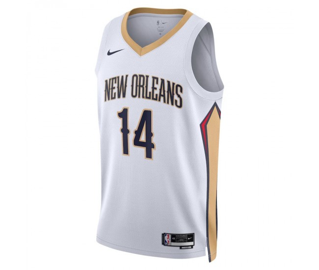 Orleans Pelicans Ingram Nike 2023 Men Swingman Association Edition Jersey White