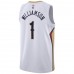 Orleans Pelicans Williamson Nike 2023 Men Swingman Association Edition Jersey White