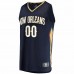 New Orleans Pelicans Men's Fanatics Branded Navy Fast Break Custom Replica Jersey - Icon Edition