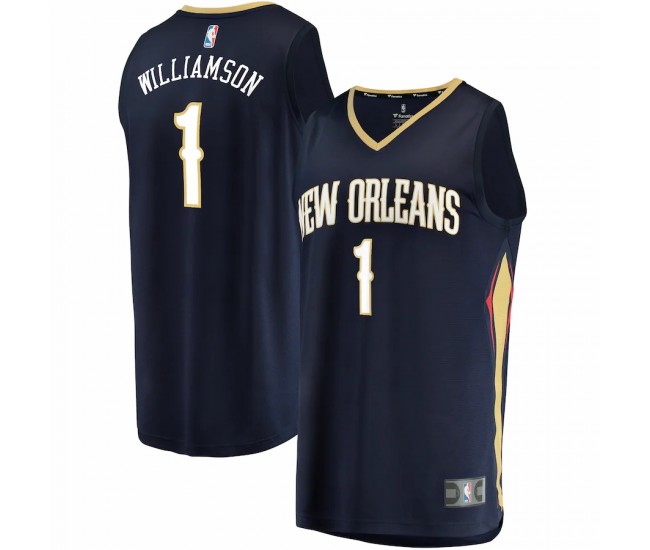 New Orleans Pelicans Zion Williamson Men's Fanatics Branded Navy Replica Fast Break Jersey - Icon Edition