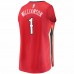 New Orleans Pelicans Zion Williamson Men's Fanatics Branded Red Replica Fast Break Jersey - Statement Edition