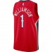 New Orleans Pelicans Zion Williamson Men's Jordan Brand Red 2020/21 Swingman Jersey - Statement Edition
