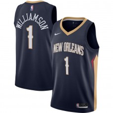 New Orleans Pelicans Zion Williamson Men's Nike Navy 2020/21 Swingman Jersey - Icon Edition