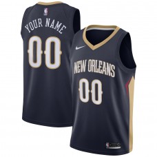 New Orleans Pelicans Men's Nike Navy 2020/21 Swingman Custom Jersey - Icon Edition