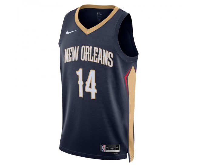 Orleans Pelicans Ingram Nike 2023 Men Swingman Icon Edition Jersey Navy