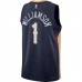 Orleans Pelicans Williamson Nike 2023 Men Swingman Icon Edition Jersey Navy 
