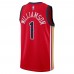 Orleans Pelicans Williamson Jordan 2023 Men Swingman Statement Edition Jersey Red