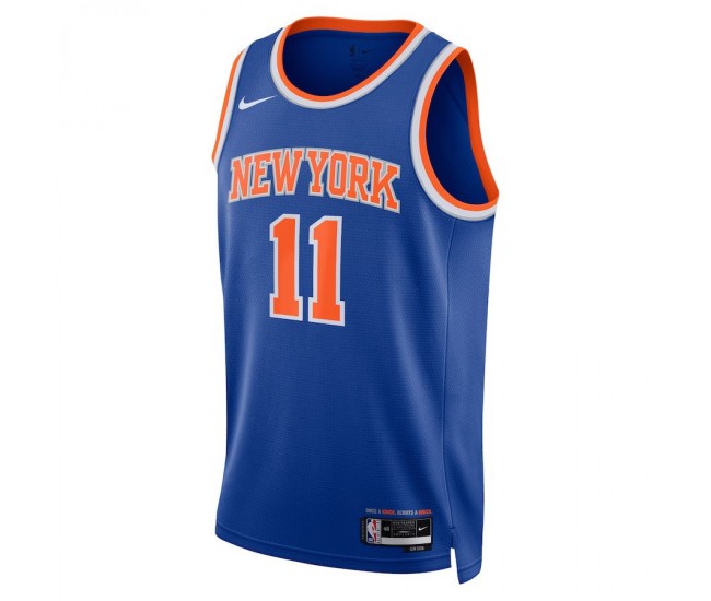 New York Knicks Brunson Nike 2023 Men Swingman Icon Edition Jersey Blue