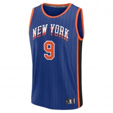 New York Knicks Barrett Nike 2023 Men Swingman City Edition Jersey Blue