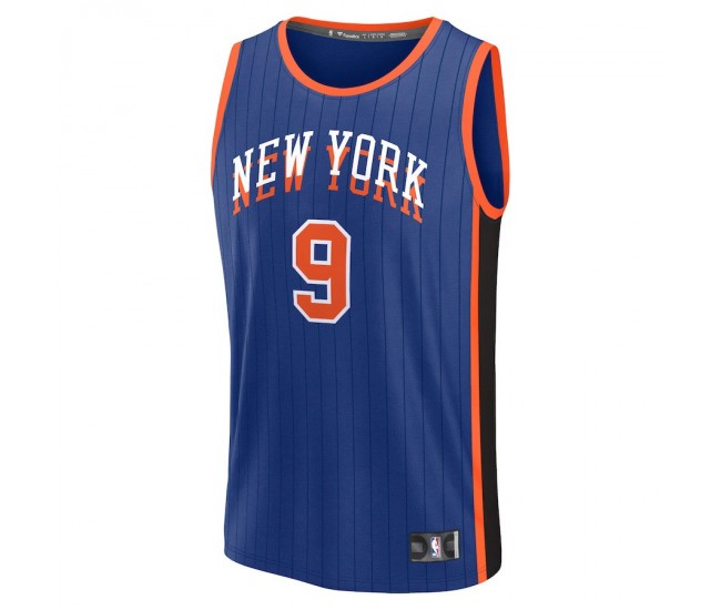 New York Knicks Barrett Nike 2023 Men Swingman City Edition Jersey Blue