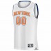 New York Knicks Men's Fanatics Branded White Fast Break Custom Replica Jersey - Statement Edition