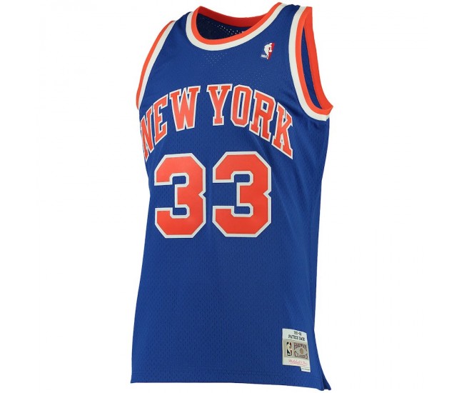 New York Knicks Patrick Ewing Mitchell Ness 2023 Men Swingman Hardwood Classics Jersey Blue