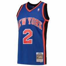 New York Knicks Larry Johnson Men's Mitchell & Ness Blue Hardwood Classics 1998-99 Swingman Jersey