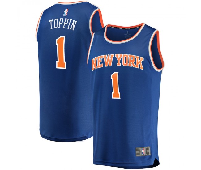 New York Knicks Obi Toppin Men's Fanatics Branded Royal 2020 NBA Draft First Round Pick Fast Break Replica Jersey - Icon Edition