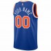 New York Knicks Men's Nike Blue 2021/22 Diamond Swingman Custom Jersey - Icon Edition