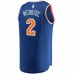 New York Knicks Miles McBride Men's Fanatics Branded Blue 2021/22 Fast Break Replica Jersey - Icon Edition
