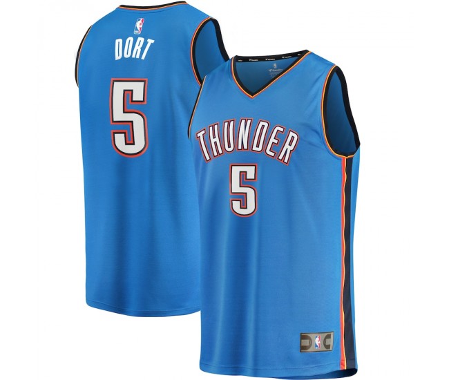 Oklahoma City Thunder Luguentz Dort Men's Fanatics Branded Blue Fast Break Player Jersey - Icon Edition