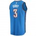 Oklahoma City Thunder Josh Giddey Men's Fanatics Branded Blue 2021 NBA Draft First Round Pick Fast Break Replica Jersey - Icon Edition