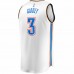 Oklahoma City Thunder Josh Giddey Men's Fanatics Branded White 2021/22 Fast Break Replica Player Jersey - Association Edition