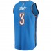Oklahoma City Thunder Josh Giddey Men's Fanatics Branded Blue 2021/22 Fast Break Replica Jersey - Icon Edition