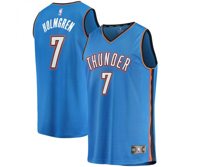 Oklahoma City Thunder Chet Holmgren Men's Fanatics Branded Blue 2022 NBA Draft First Round Pick Fast Break Replica Jersey - Icon Edition