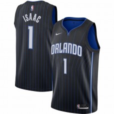Orlando Magic Jonathan Isaac Men's Nike Black 2020/21 Swingman Jersey - Icon Edition