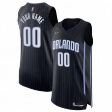 Orlando Magic Men's Nike Black 2021/22 Diamond Swingman Authentic Custom Jersey - Icon Edition