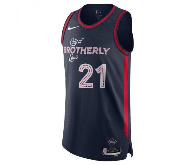 Philadelphia 76ers Embiid Nike 2023 Men Swingman City Edition Jersey Blue