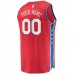 Philadelphia 76ers Men's Fanatics Branded Red Fast Break Custom Replica Jersey - Statement Edition