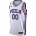 Philadelphia 76ers Men's Nike White 2020/21 Swingman Custom Jersey - Association Edition