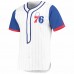 Men's Philadelphia 76ers Starter White Scout Baseball Fashion Jersey