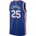 Philadelphia 76ers Simmons Nike 2023 Men Swingman Jersey Icon Edition Blue