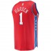 Philadelphia 76ers James Harden Men's Fanatics Branded Red Fastbreak Replica Player Jersey - Statement Edition