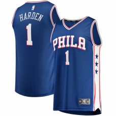 Philadelphia 76ers James Harden Men's Fanatics Branded Royal 2021/22 Fast Break Replica Jersey - Icon Edition
