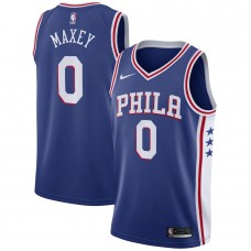 Philadelphia 76ers Tyrese Maxey Nike Royal 2021/22 Swingman Jersey Icon Edition