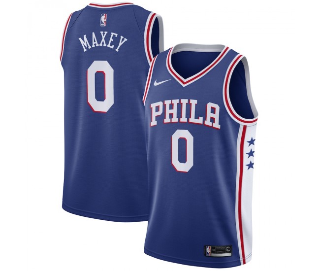 Philadelphia 76ers Tyrese Maxey Nike Royal 2021/22 Swingman Jersey Icon Edition