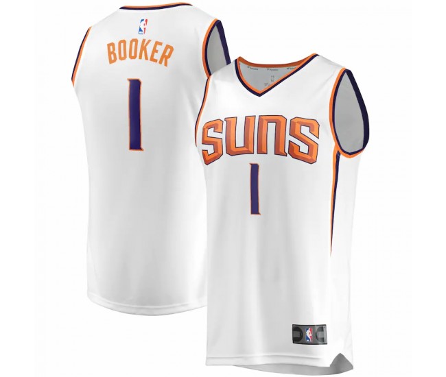 Phoenix Suns Devin Booker Men's Fanatics Branded White 2020/21 Fast Break Replica Player Jersey - Association Edition