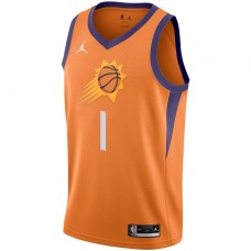 Phoenix Suns Booker Jordan 2023 Men Swingman Statement Edition Jersey Orange
