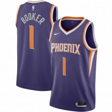 Phoenix Suns Devin Booker Men's Nike Purple 2020/21 Swingman Jersey - Icon Edition