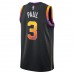 Phoenix Suns Paul Jordan 2023 Men Swingman Statement Edition Jersey Black