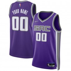 Sacramento Kings Men's Nike Purple 2021/22 Diamond Swingman Custom Jersey - Icon Edition