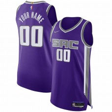 Sacramento Kings Men's Nike Purple 2021/22 Diamond Swingman Authentic Custom Jersey - Icon Edition