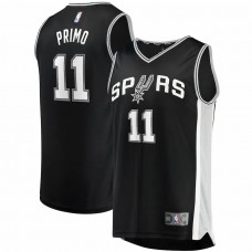 San Antonio Spurs Joshua Primo Men's Fanatics Branded Black 2021/22 Fast Break Replica Jersey - Icon Edition