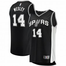 San Antonio Spurs Blake Wesley Men's Fanatics Branded Black 2022 NBA Draft First Round Pick Fast Break Replica Player Jersey - Icon Edition