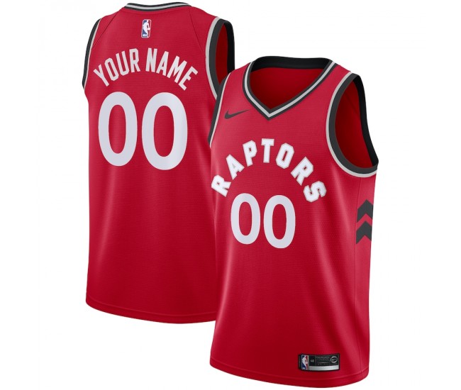 Toronto Raptors Men's Nike Red Swingman Custom Jersey - Icon Edition