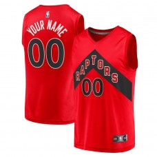 Toronto Raptors Men's Fanatics Branded Red 2020 Fast Break Replica Custom Jersey - Icon Edition