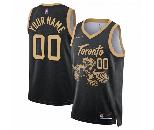 Toronto Raptors Men's Nike Black 2021/22 Swingman Custom Jersey - City Edition